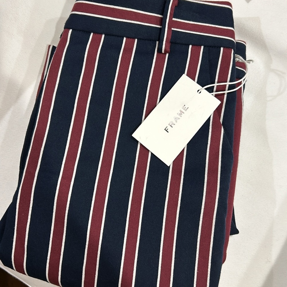 Frame, Nwt, Backstage, Multi-Stripe Trouser, 8 - image 2